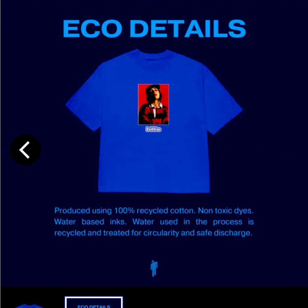 Never Worn Official Merch Billie Eilish T-shirt in XL